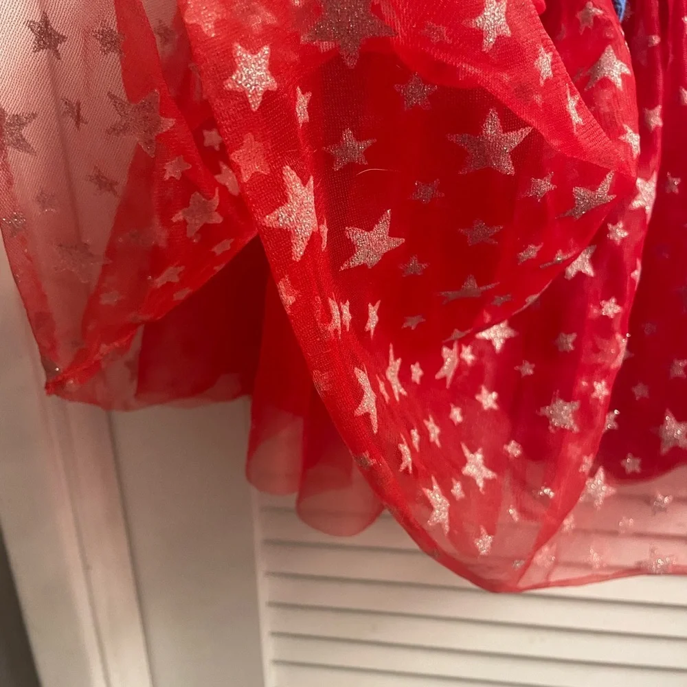 LOL Surprise Patriotic USA Tutu Ballerina Sundress. Top middle tier. Tulle skirt
